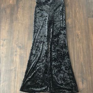 Forever 21 Velvet Flare Pants